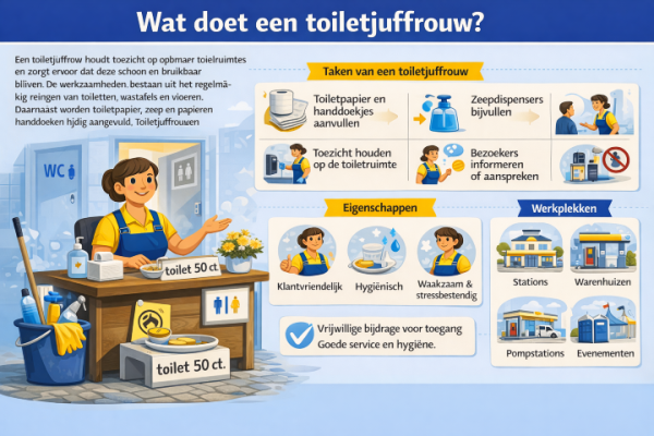 Wat doet een toiletjuffrouw
